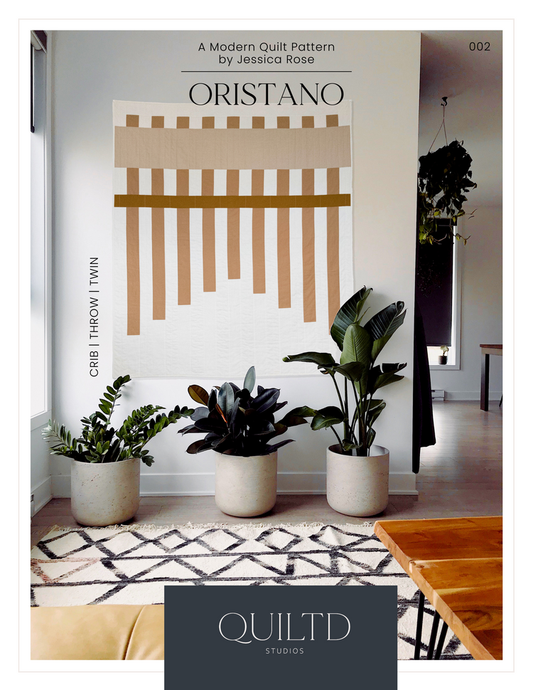 Oristano Modern Strip Quilt Pattern PDF