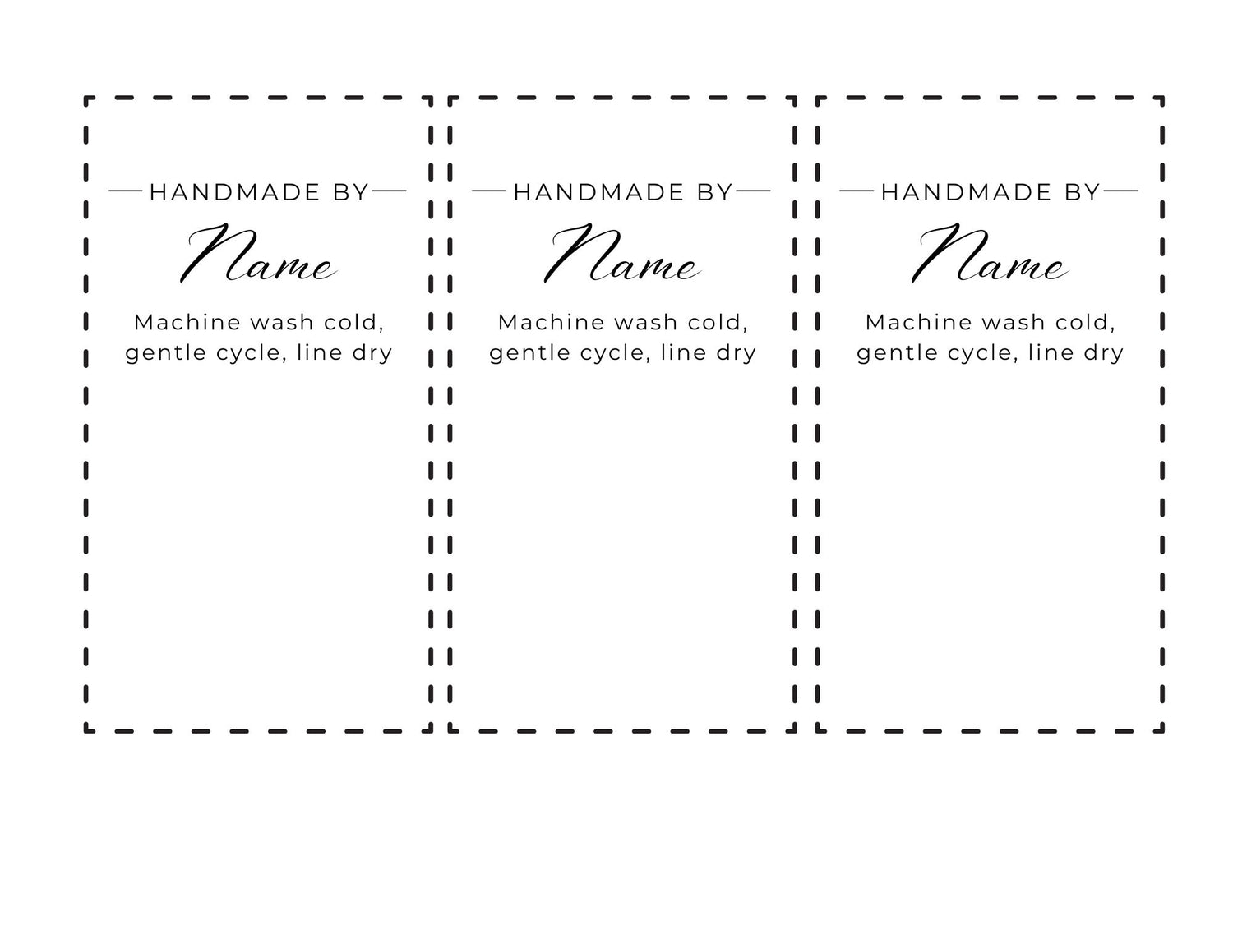 Quilt Care Quilt Labels. Personalized labels with quilt laundering