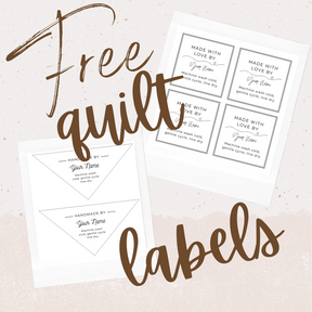 Free Customizable Modern Quilt Label Printable – Quiltd Studios